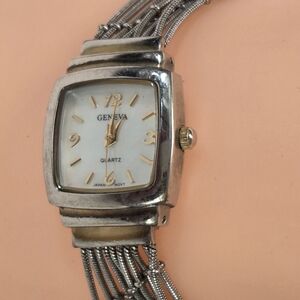 Geneva Women's Silver and Gold Quartz Watch